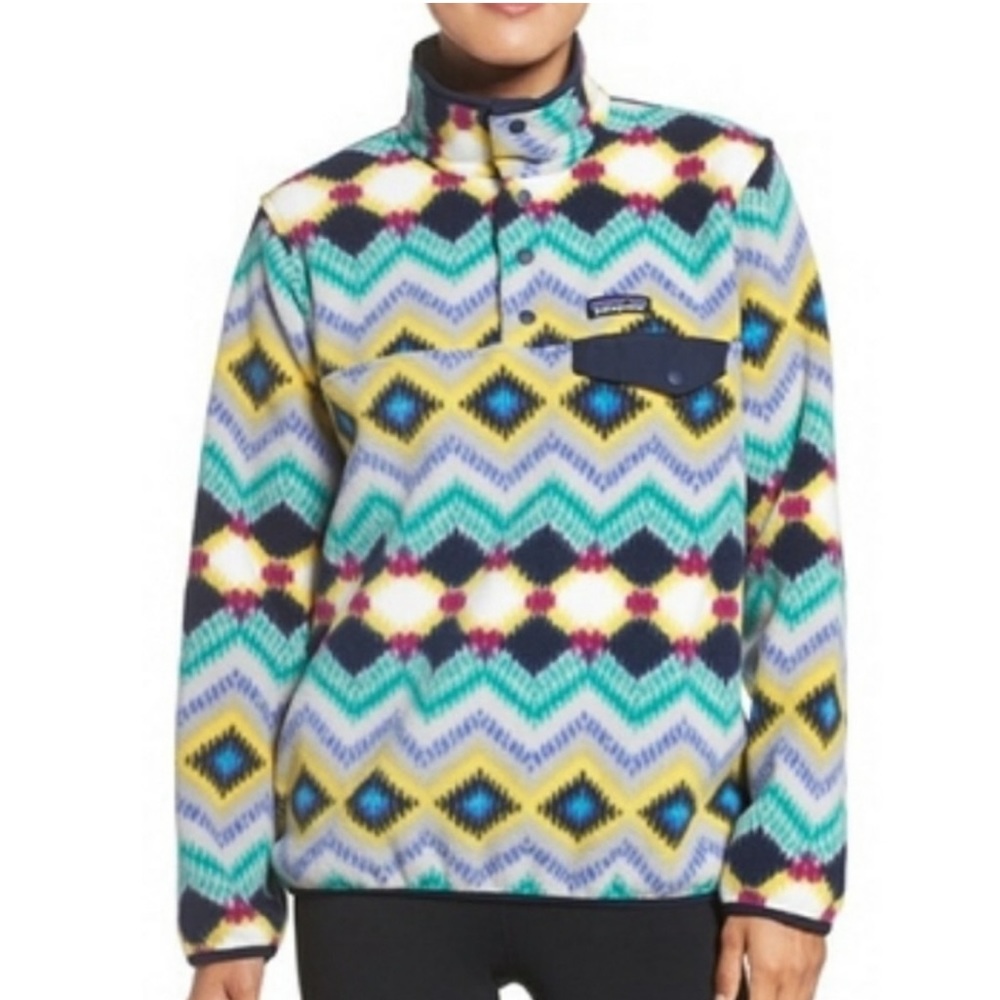 EUC Patagonia Women’s Synchilla Aztec Timber Twist size medium